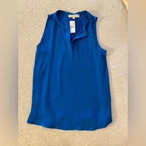 Loft NWT :Split Neck Sleeveless Top